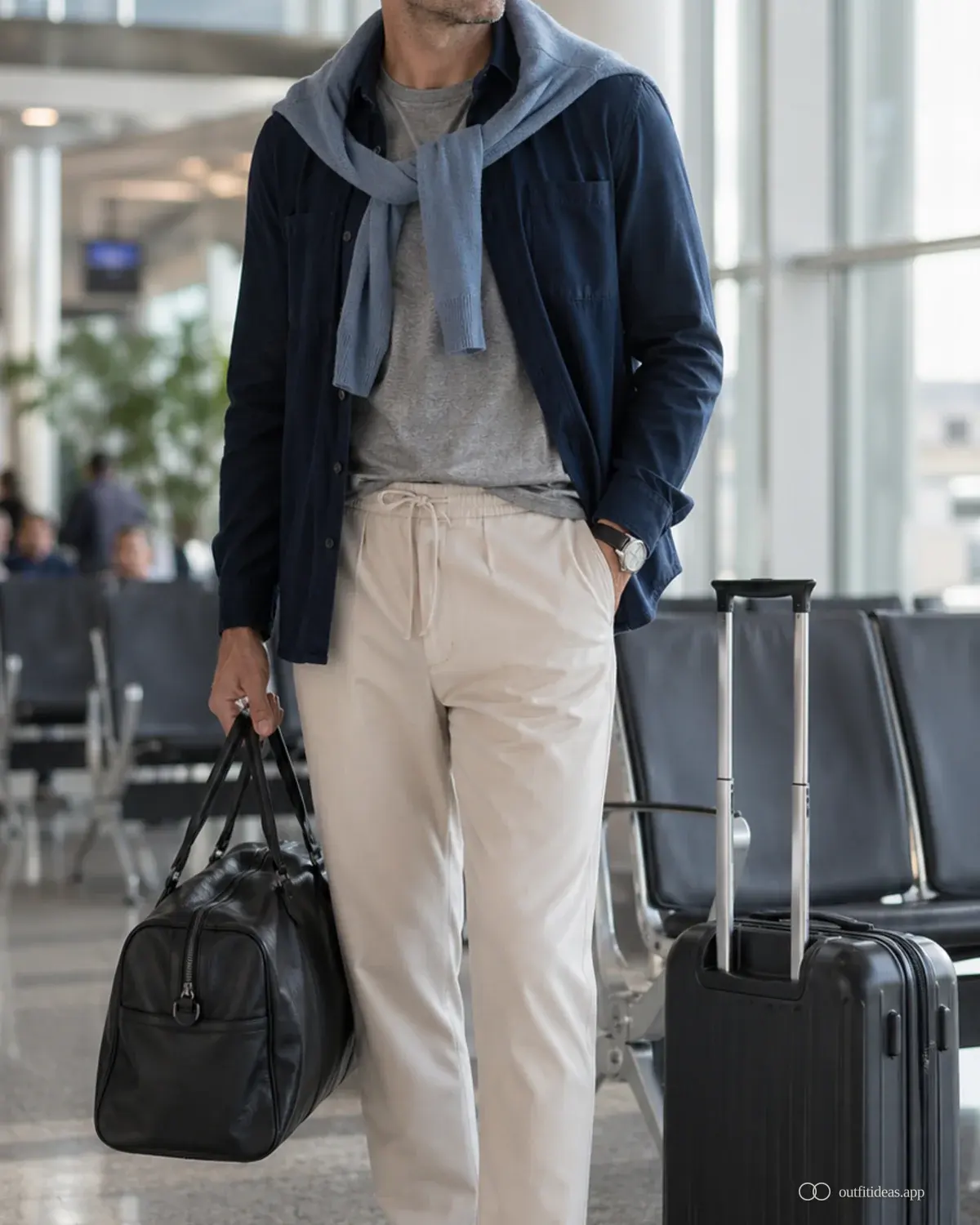 airport outfit ideas layered day with a complete outfit, practical shoes, and scene-ready accessories