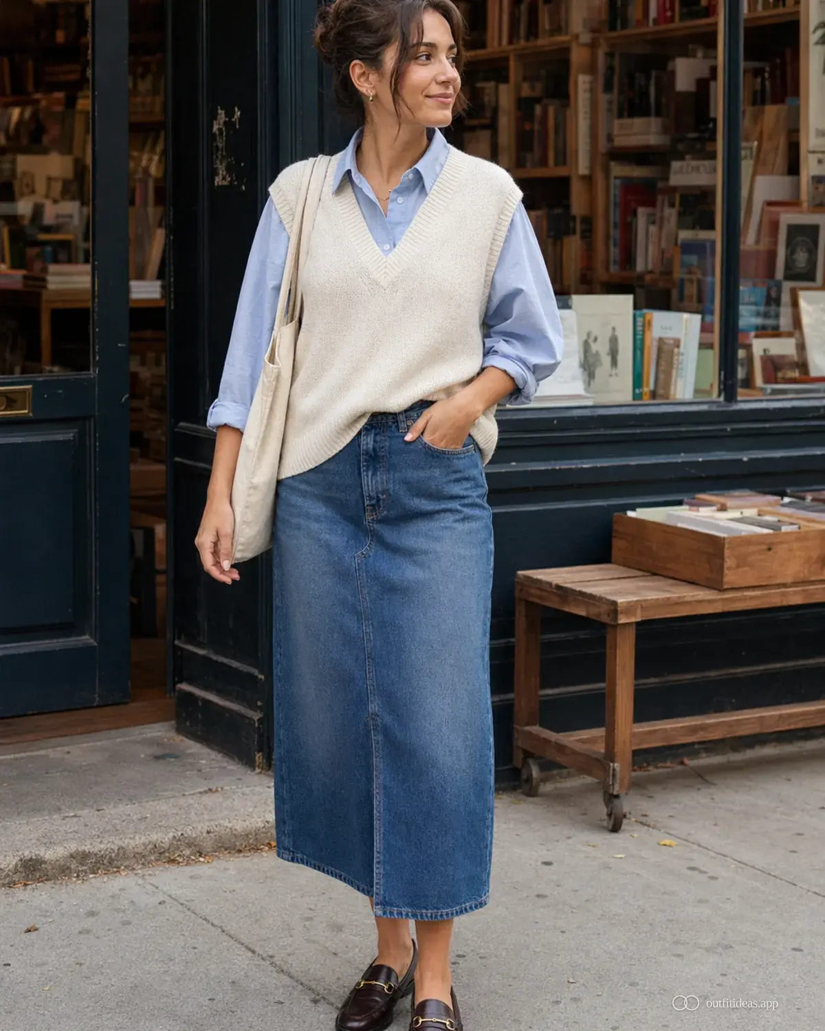 cute outfit ideas layered variation with full outfit styling, practical footwear, and scene-ready accessories