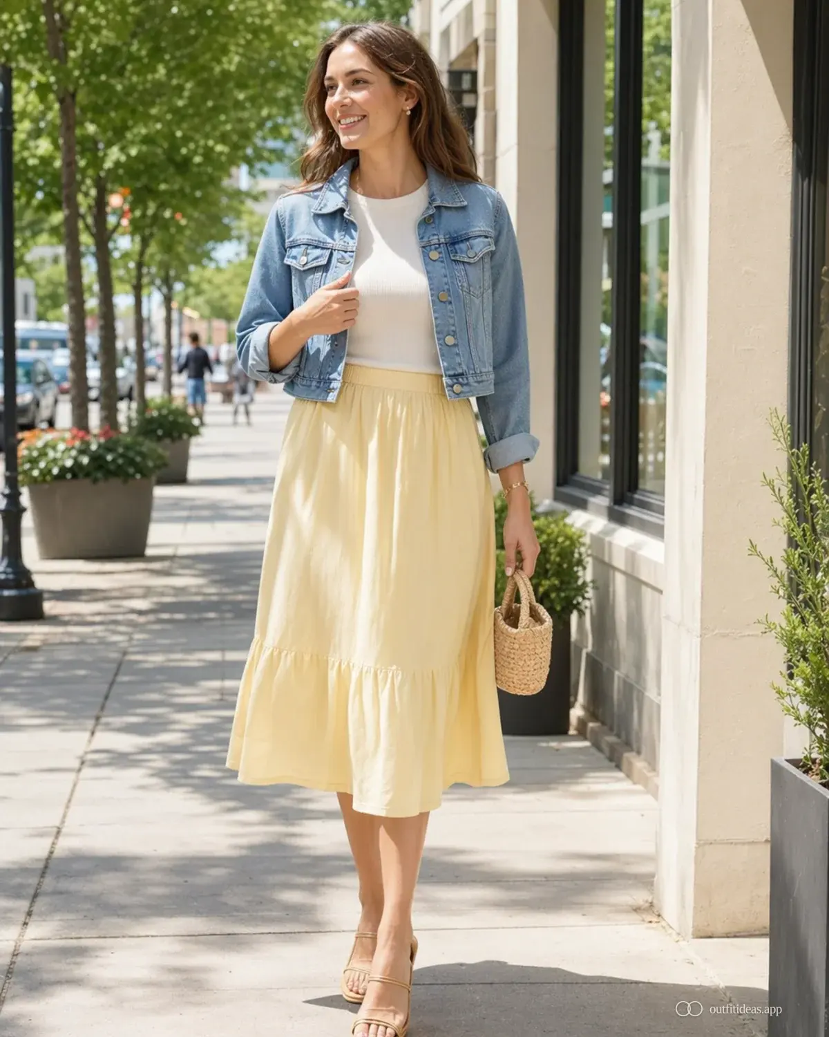 cute outfit ideas soft contrast look with full outfit styling, practical footwear, and scene-ready accessories