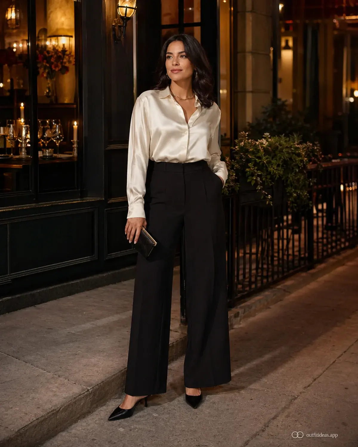 date night outfit ideas layered variant with a complete outfit, practical shoes, and scene-ready accessories
