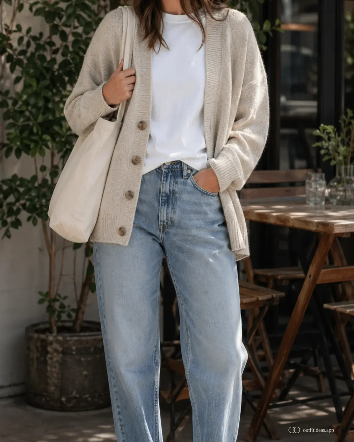 denim outfit ideas easy repeat outfit with a complete outfit, practical shoes, and scene-ready accessories