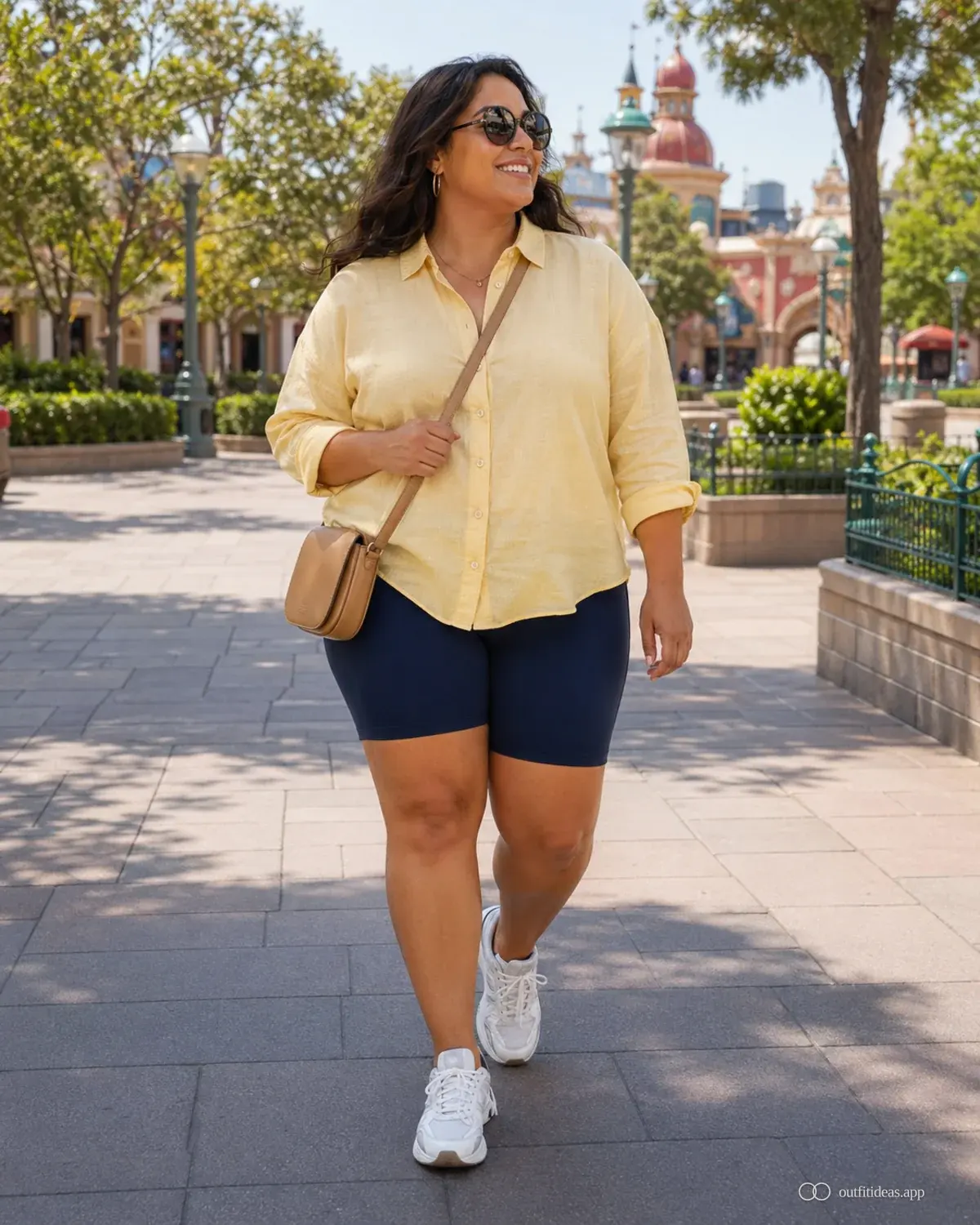 disney outfit ideas soft contrast look with a complete outfit, practical shoes, and scene-ready accessories