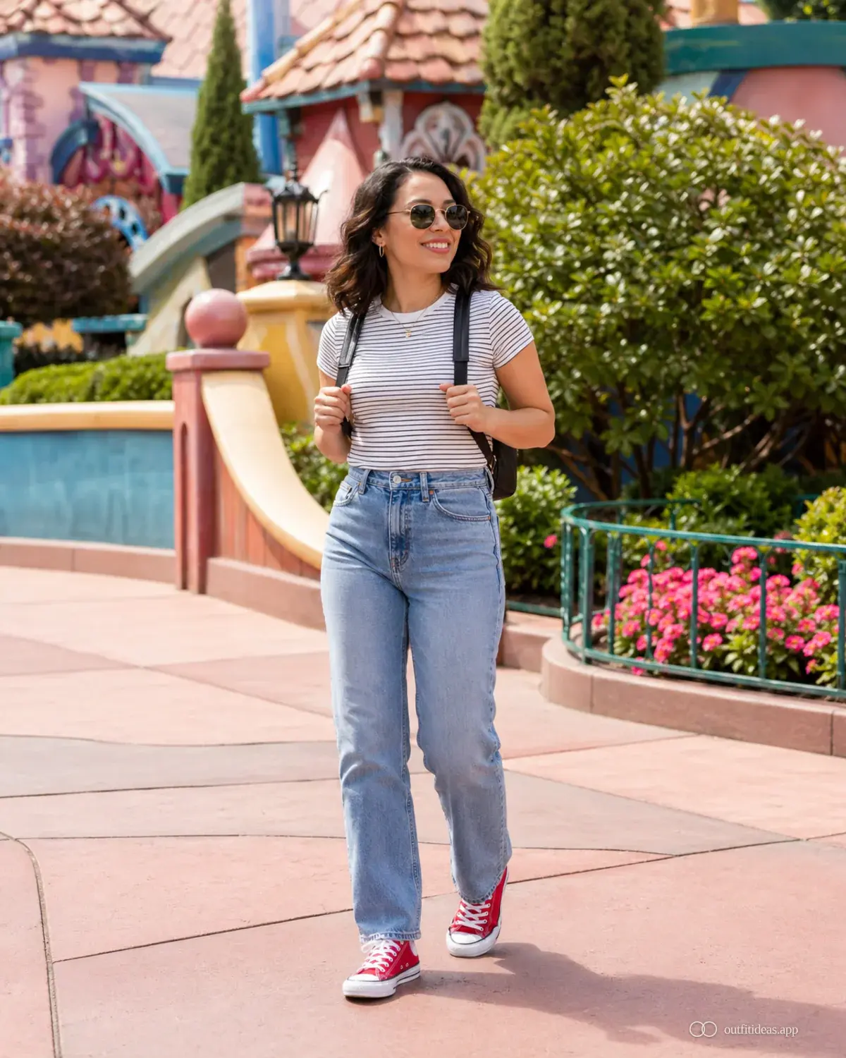 disney outfit ideas weather-aware outfit with a complete outfit, practical shoes, and scene-ready accessories