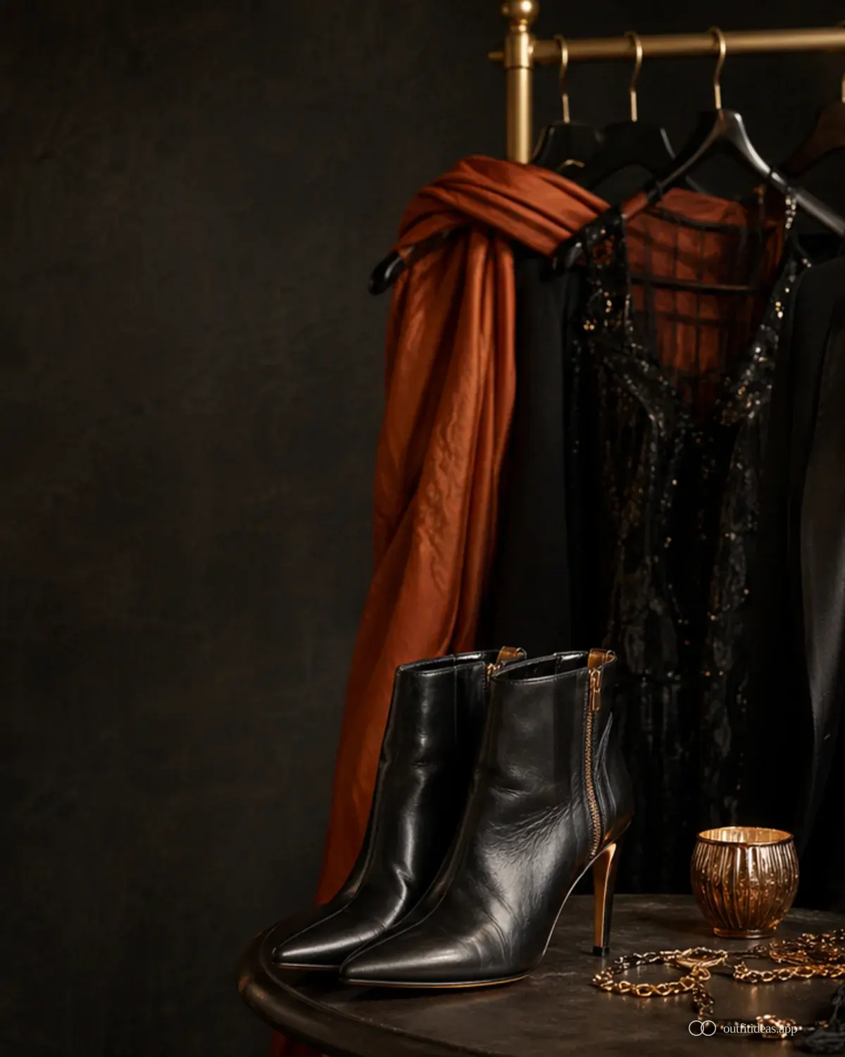halloween outfit ideas hero image with a complete outfit, practical shoes, and scene-ready accessories