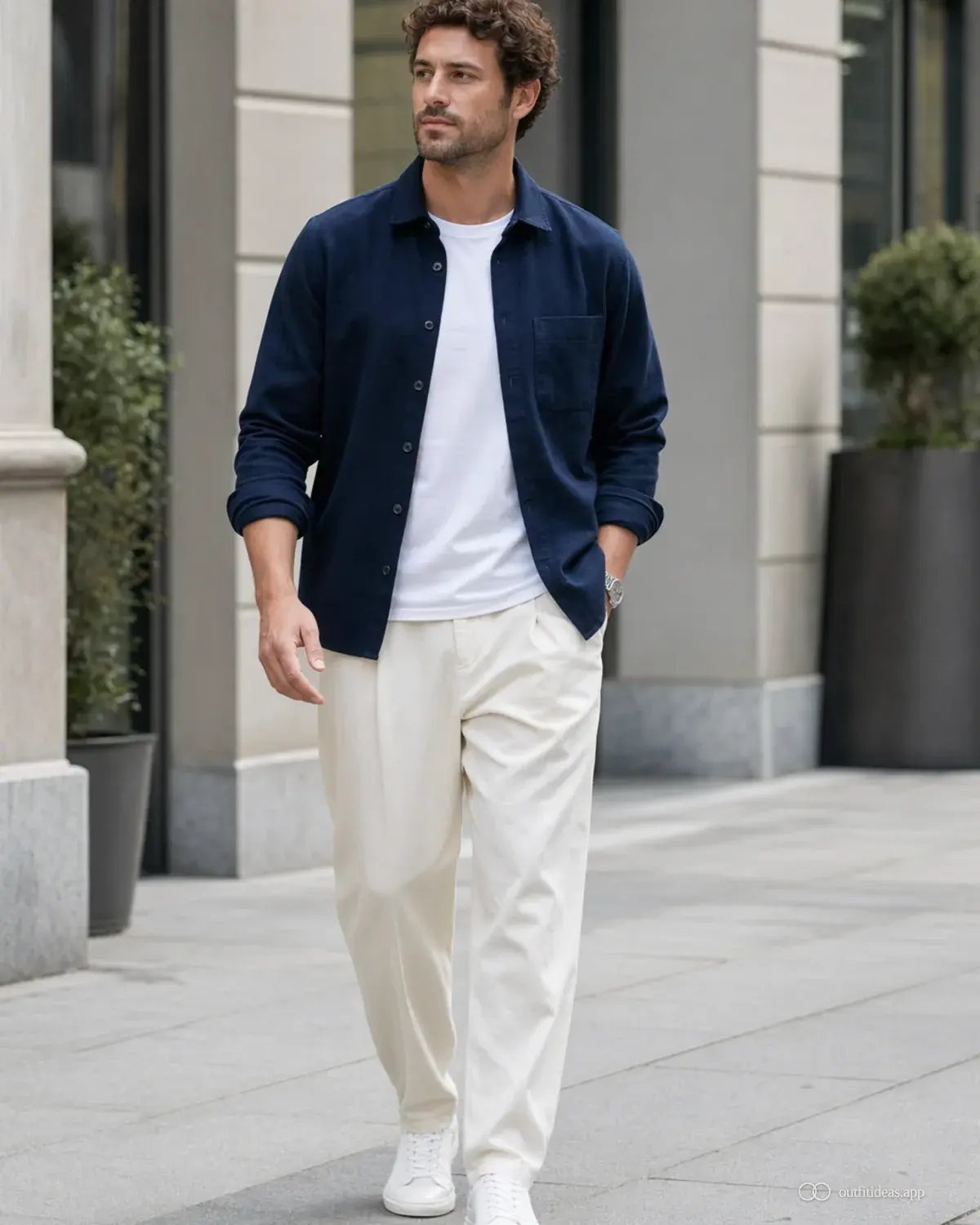 men outfit ideas core look with full outfit styling, practical footwear, and scene-ready accessories
