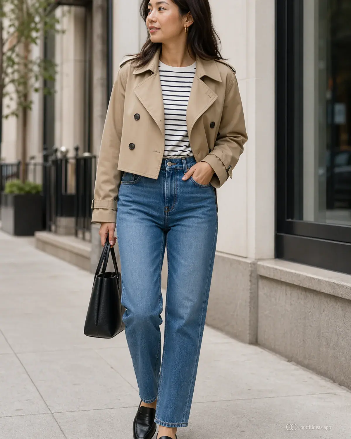 outfit ideas for women weather-ready outfit with full outfit styling, practical footwear, and scene-ready accessories
