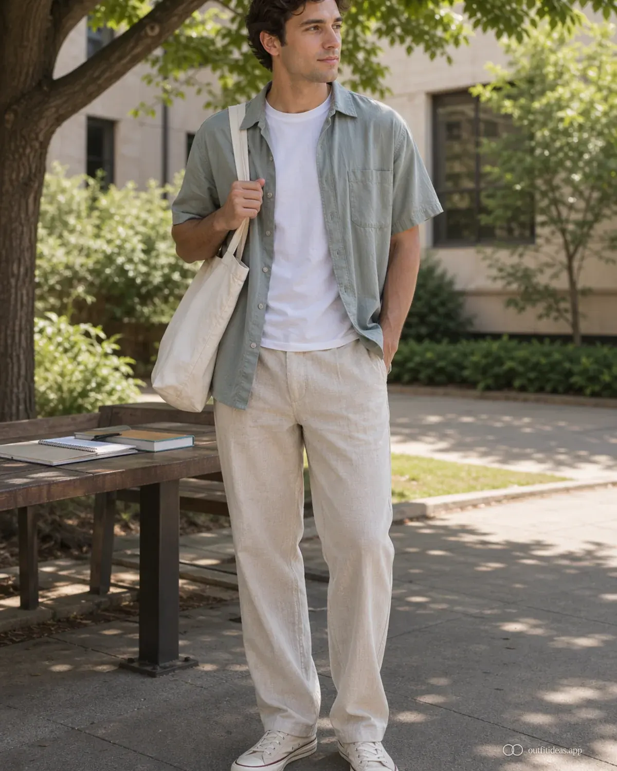 school outfit ideas easy day outfit with full outfit styling, practical footwear, and scene-ready accessories