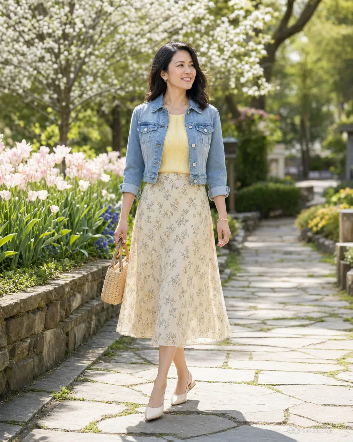spring outfit ideas weather-aware outfit with a complete outfit, practical shoes, and scene-ready accessories