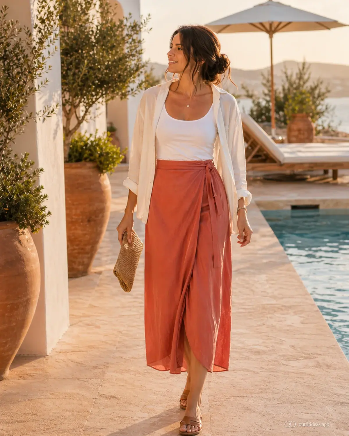 vacation outfit ideas repeat outfit with a complete outfit, practical shoes, and scene-ready accessories